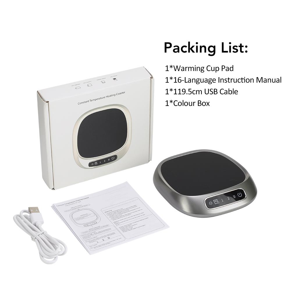 USB Heating Coaster Smart Constant Temperature Touch Heating Cup Mat Three Temperature Settings Insulation Cup Matfor Water
USB Heating Coaster Smart Constant Temperature Touch Heating Cup Mat Three Temperature Settings Insulation Cup Matfor Water