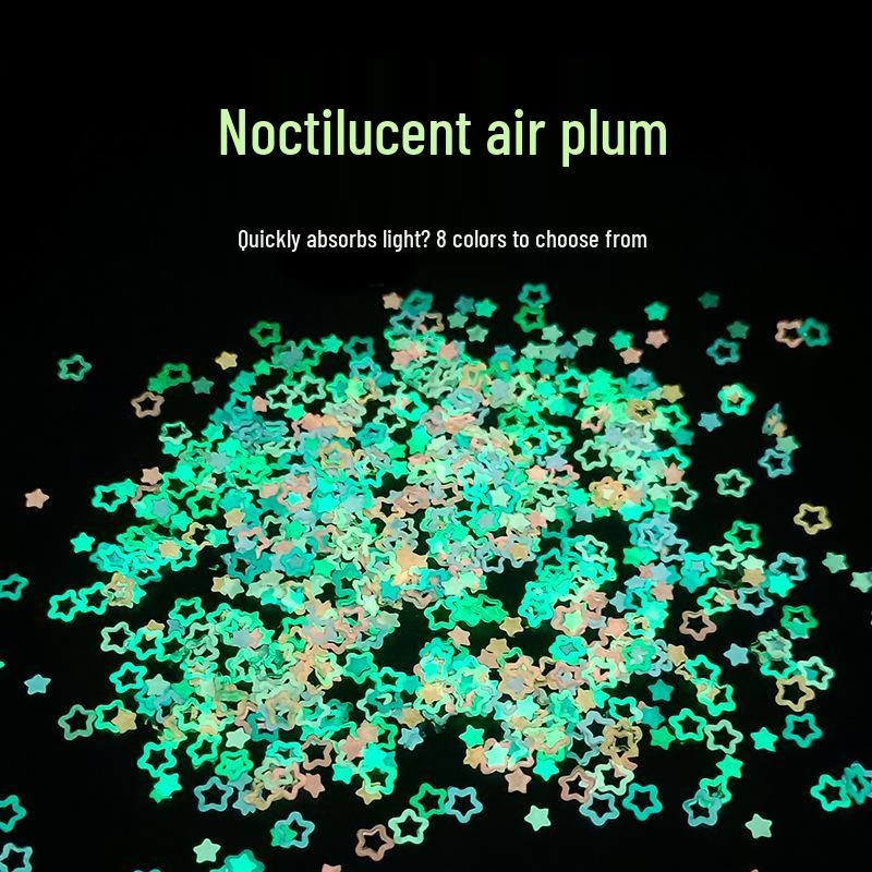 Luminous Hollow Plum Sequin Nail Art Patch: 4MM Glow, Mother-and-Child Star Design, 8 Colors, Solvent-Resistant 20g/pack
Luminous Hollow Plum Sequin Nail Art Patch: 4MM Glow, Mother-and-Child Star Design, 8 Colors, Solvent-Resistant 20g/pack