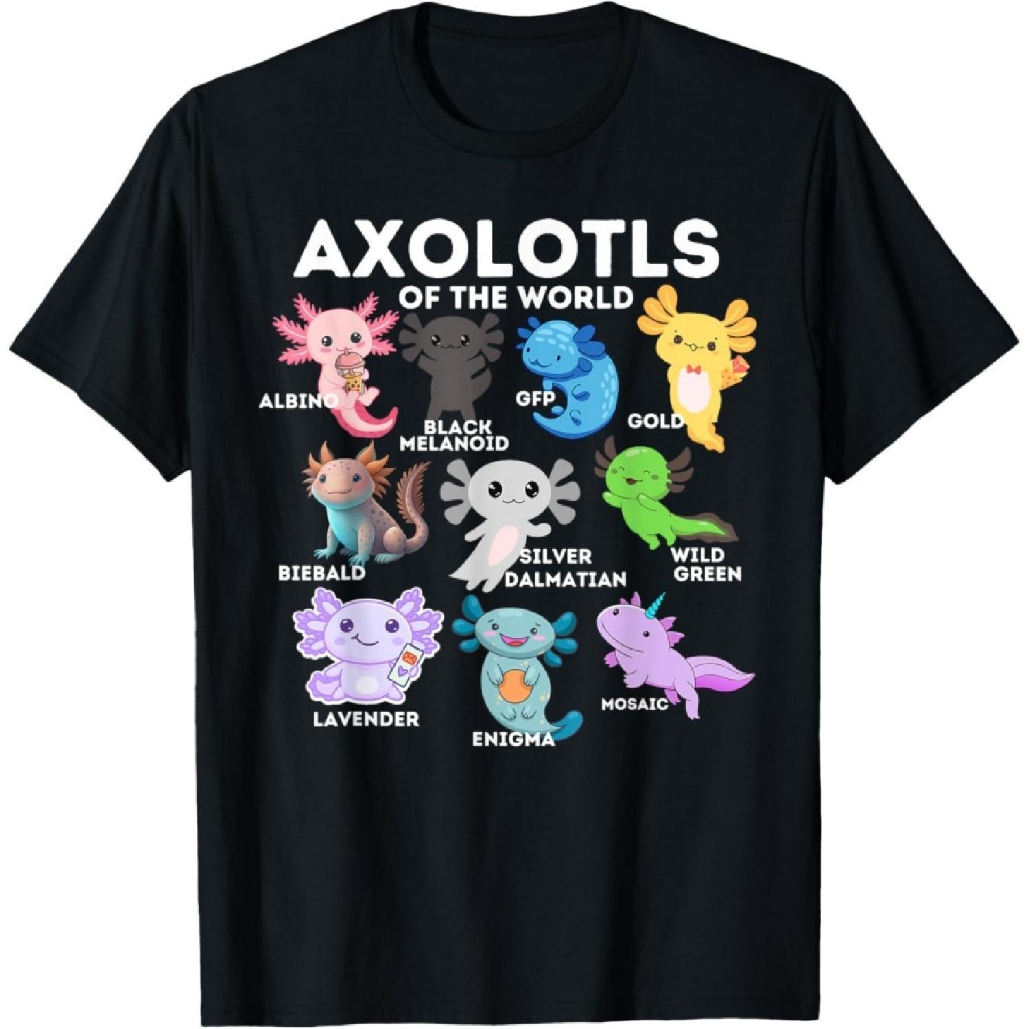 Axolotls Of The World Cute Kawaii Axolotl Animals T-Shirt(1) XXXXXL чорний
Axolotls Of The World Cute Kawaii Axolotl Animals T-Shirt(1) XXXXXL чорний