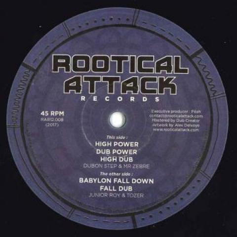 12inch Record DUBON STEP, MR ZEBRE / JUNIOR ROY, - High Power; Dub Power; High Dub / B RAR12008 Rootical Attack 2018 Europe Reggae, Ska & Dub
12inch Record DUBON STEP, MR ZEBRE / JUNIOR ROY, - High Power; Dub Power; High Dub / B RAR12008 Rootical Attack 2018 Europe Reggae, Ska & Dub