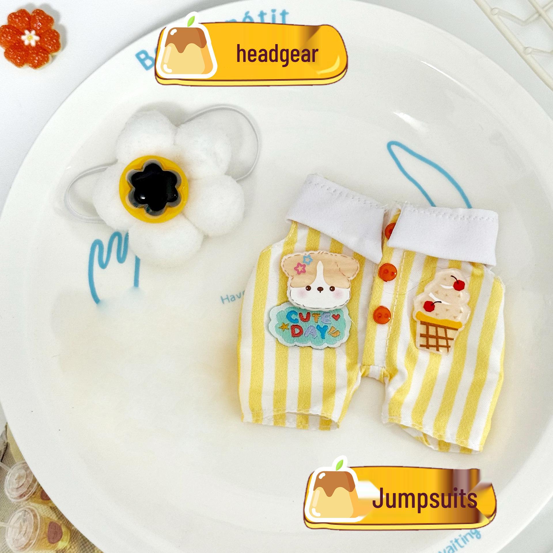 17cm Plush Doll Clothes - Ice Cream Set for 10/15cm Dolls, 1st-3rd Gen. Outfit Only (Doll Not Included)
17cm Plush Doll Clothes - Ice Cream Set for 10/15cm Dolls, 1st-3rd Gen. Outfit Only (Doll Not Included)