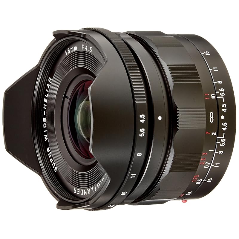 Однофокусний ширококутний об єктив VoightLander SUPER WIDE-HELIAR 15mm F4.5 ASPHERICAL III E-mount Сумісний з E-mount чорний 233034
Однофокусний ширококутний об єктив VoightLander SUPER WIDE-HELIAR 15mm F4.5 ASPHERICAL III E-mount Сумісний з E-mount чорний 233034