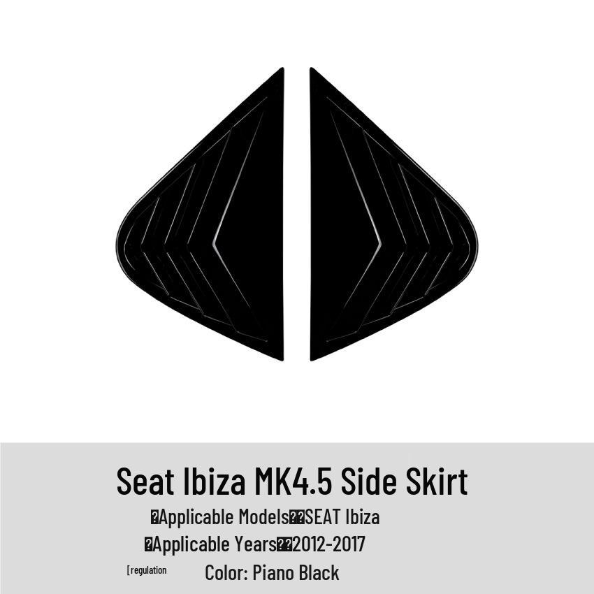 Fits Seat Ibiza MK4.5 2013-17: Triangular Window Louver Sticker Seat Ibiza MK4.5 2013-2017
Fits Seat Ibiza MK4.5 2013-17: Triangular Window Louver Sticker Seat Ibiza MK4.5 2013-2017