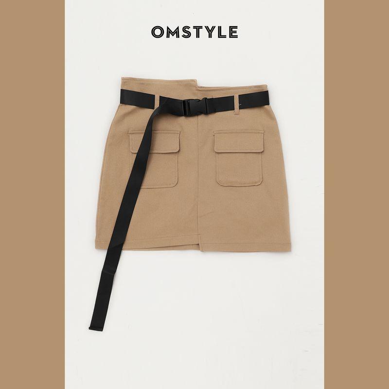Street All-Match High Waist Slim-Fit Figure Flattering A- line Sheath Skirt Belt Asymmetrical Parka Skirt Women s Summer Skirt Khaki M
Street All-Match High Waist Slim-Fit Figure Flattering A- line Sheath Skirt Belt Asymmetrical Parka Skirt Women s Summer Skirt Khaki M