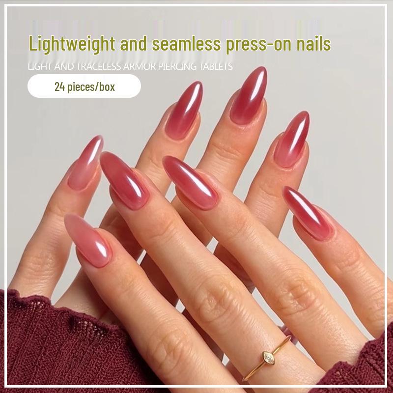 Spicy Girl Cat Eye Blush Wearable Nail Art - Removable European & American False Nails Glue Version
Spicy Girl Cat Eye Blush Wearable Nail Art - Removable European & American False Nails Glue Version