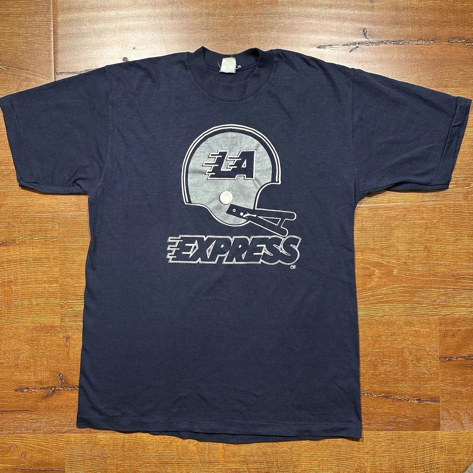 Vintage Sportwear LA Express T Shirt Mens M Blue USFL Football 80s Single Stitch 3XL
Vintage Sportwear LA Express T Shirt Mens M Blue USFL Football 80s Single Stitch 3XL