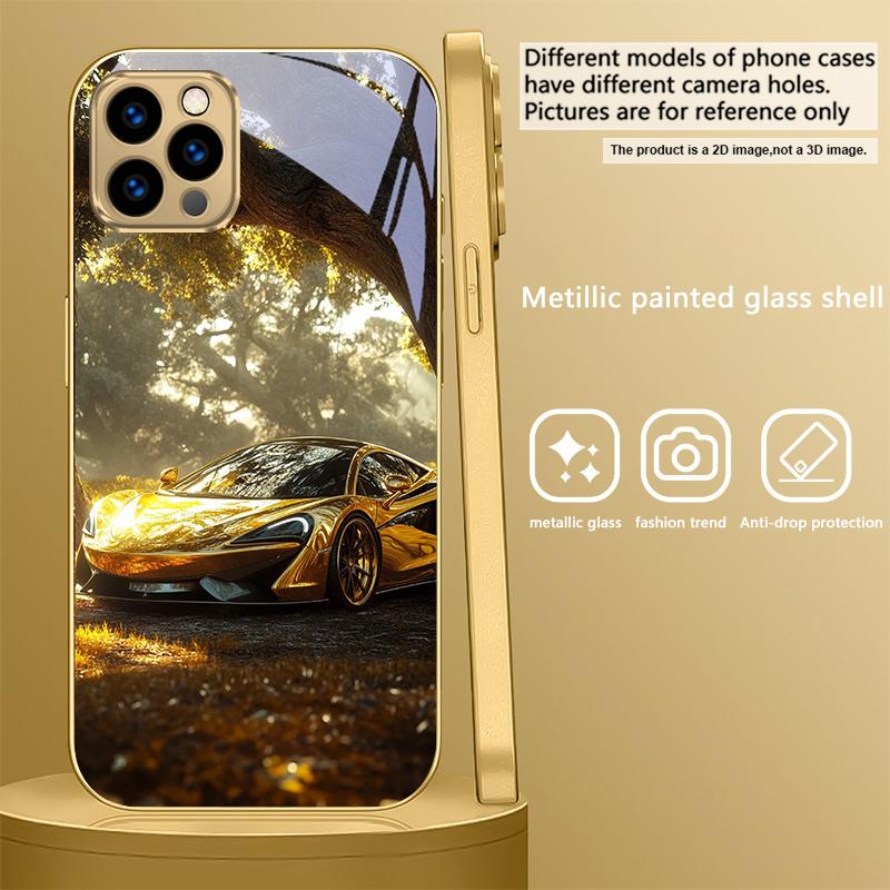 Golden luxury sports car For IPhone 17Pro Max 16 17 Pro 15 Pro 14 13 Plus 12 Mini 11Pro Max XR 16E 17Air Golden glass phone case iPhone Air
Golden luxury sports car For IPhone 17Pro Max 16 17 Pro 15 Pro 14 13 Plus 12 Mini 11Pro Max XR 16E 17Air Golden glass phone case iPhone Air