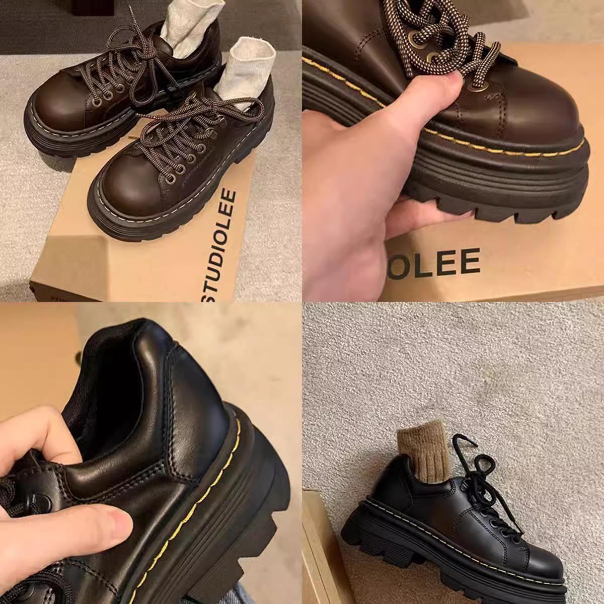 Cowhide version~ Classic lace-up round head versatile single shoes low heel derby small leather shoes women 35
Cowhide version~ Classic lace-up round head versatile single shoes low heel derby small leather shoes women 35