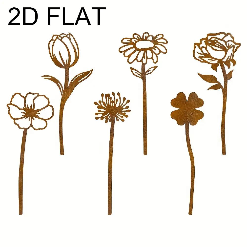 Creative 6-Piece Metal Garden Flower Stake Set Perfect For Yard Decoration For Home Garden Tool Accessory
Creative 6-Piece Metal Garden Flower Stake Set Perfect For Yard Decoration For Home Garden Tool Accessory