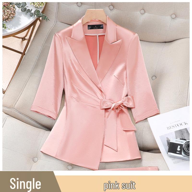 Women s Pink Seven-Sleeve Small Lapel Suit Jacket and Trousers Set 2XL
Women s Pink Seven-Sleeve Small Lapel Suit Jacket and Trousers Set 2XL