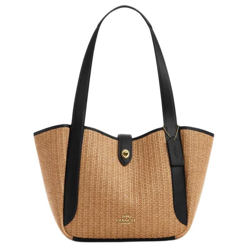 COACH Hadley 28 Brand s classic logo Straw and smooth leather Tote bag Tote bag Shopping bag Handbag Large size Women s brown and black чорний
COACH Hadley 28 Brand s classic logo Straw and smooth leather Tote bag Tote bag Shopping bag Handbag Large size Women s brown and black чорний