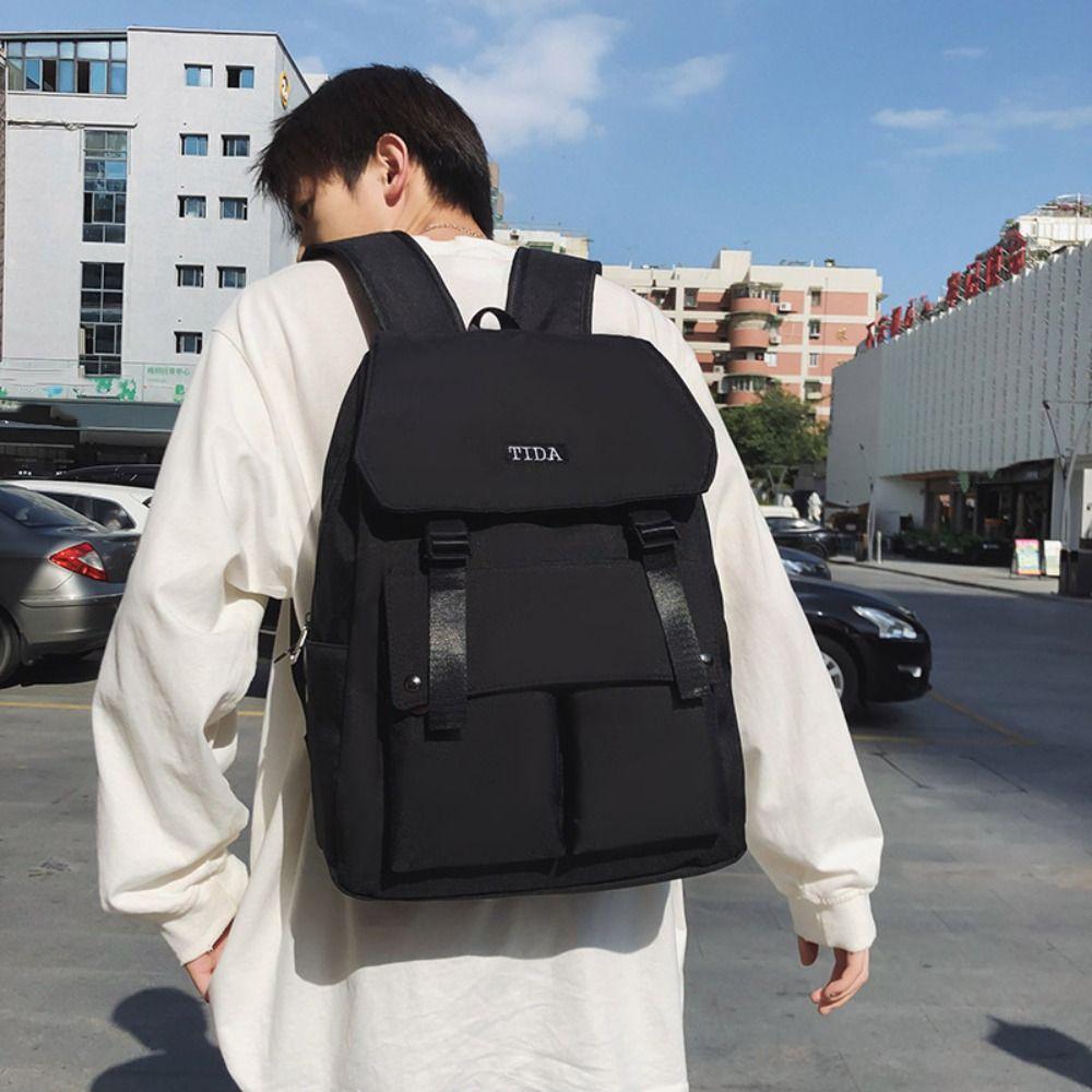 Large Capacity Students Backpack Multiple Pockets Backpack Men Fashion School Bag Teenage білий
Large Capacity Students Backpack Multiple Pockets Backpack Men Fashion School Bag Teenage білий