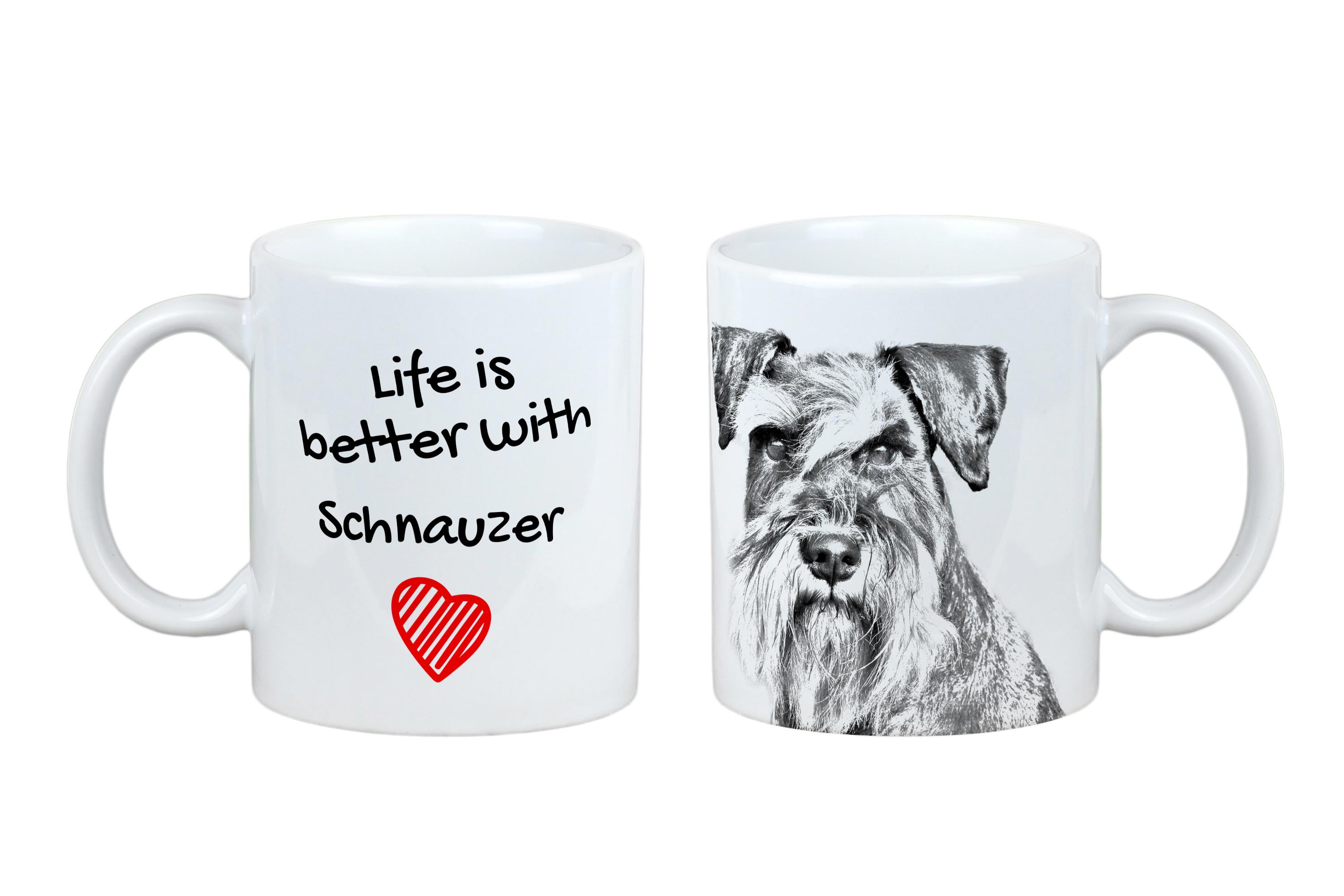 Schnauzer - cup with a dog, cup with a photo, personalized gift from the Art-Dog brand білий
Schnauzer - cup with a dog, cup with a photo, personalized gift from the Art-Dog brand білий