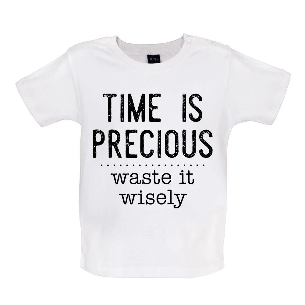 Time Is Precious, Waste It Wisely - Baby Kids Boys Girls Unisex T-Shirt / Babygrow - Funny Slogan Gift 120
Time Is Precious, Waste It Wisely - Baby Kids Boys Girls Unisex T-Shirt / Babygrow - Funny Slogan Gift 120