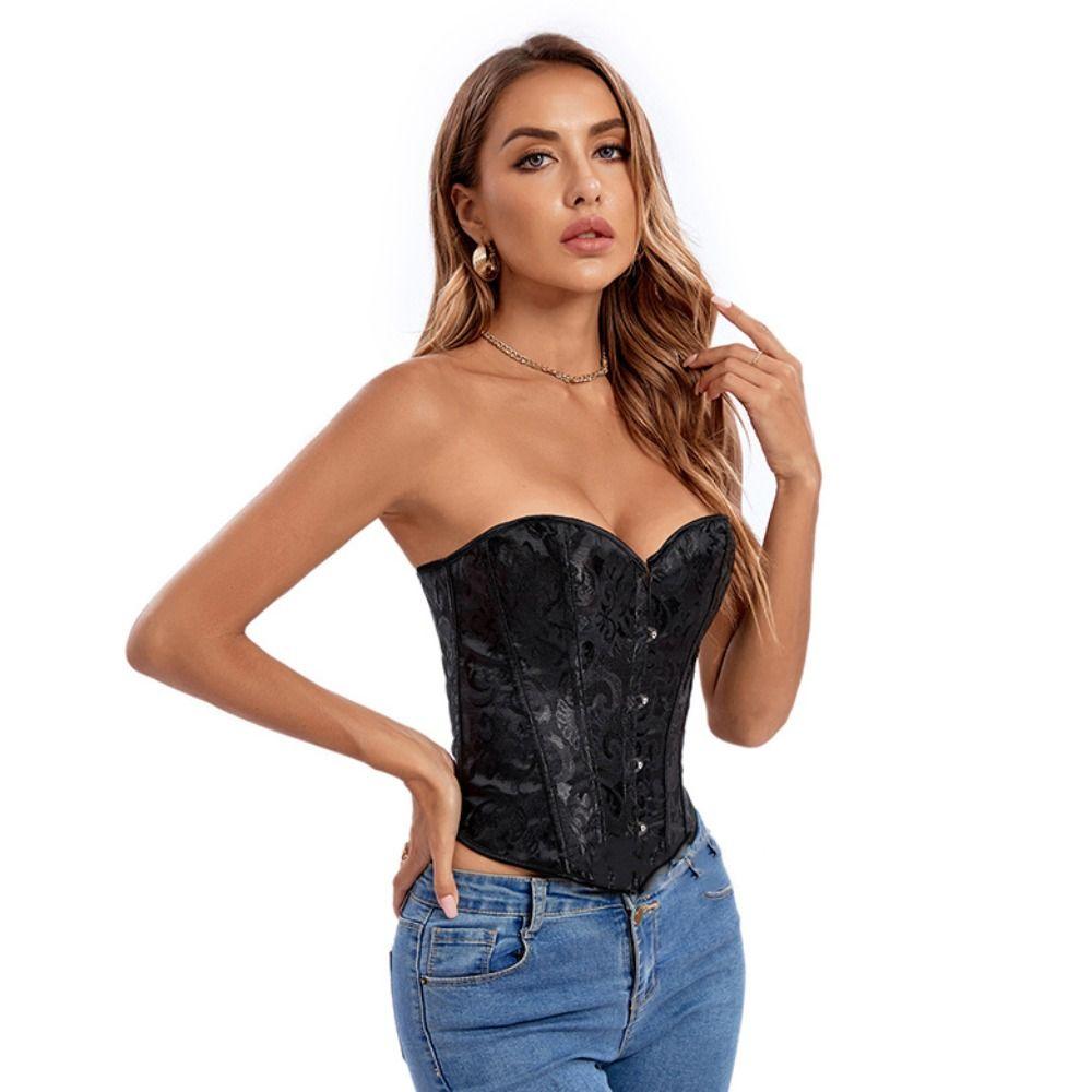 Slim fit Satin Corset Sleeveless Summer Crop Tops Elegant Waistband Vest Ladies L чорний
Slim fit Satin Corset Sleeveless Summer Crop Tops Elegant Waistband Vest Ladies L чорний