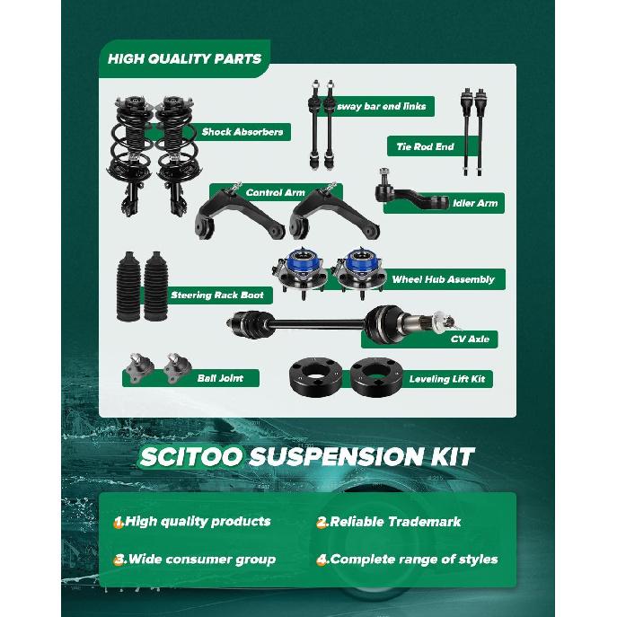 SCITOO 1-PC Outer Tie Rod End Fit 2010-2013 For Kia Soul
SCITOO 1-PC Outer Tie Rod End Fit 2010-2013 For Kia Soul