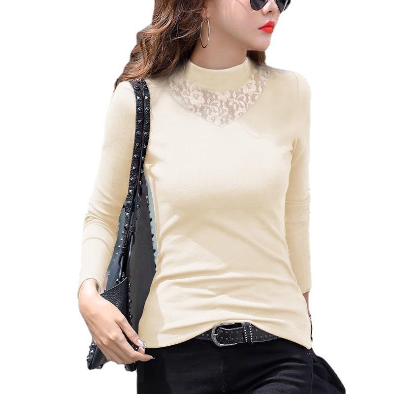 Женская одежда, осенне-зимняя рубашка с бархатным низом, кружевная лоскутная рубашка, приталенный теплый топ, женские однотонные модные топы с длинными рукавами 3XL абрикосовый
Женская одежда, осенне-зимняя рубашка с бархатным низом, кружевная лоскутная рубашка, приталенный теплый топ, женские однотонные модные топы с длинными рукавами 3XL абрикосовый