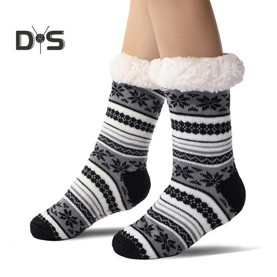 Ультратолстые кашемировые носки-тапочки, зимние теплые пушистые домашние носки с нескользящими силиконовыми накладками для женщин и мужчин 40-45 черный серый
Ультратолстые кашемировые носки-тапочки, зимние теплые пушистые домашние носки с нескользящими силиконовыми накладками для женщин и мужчин 40-45 черный серый