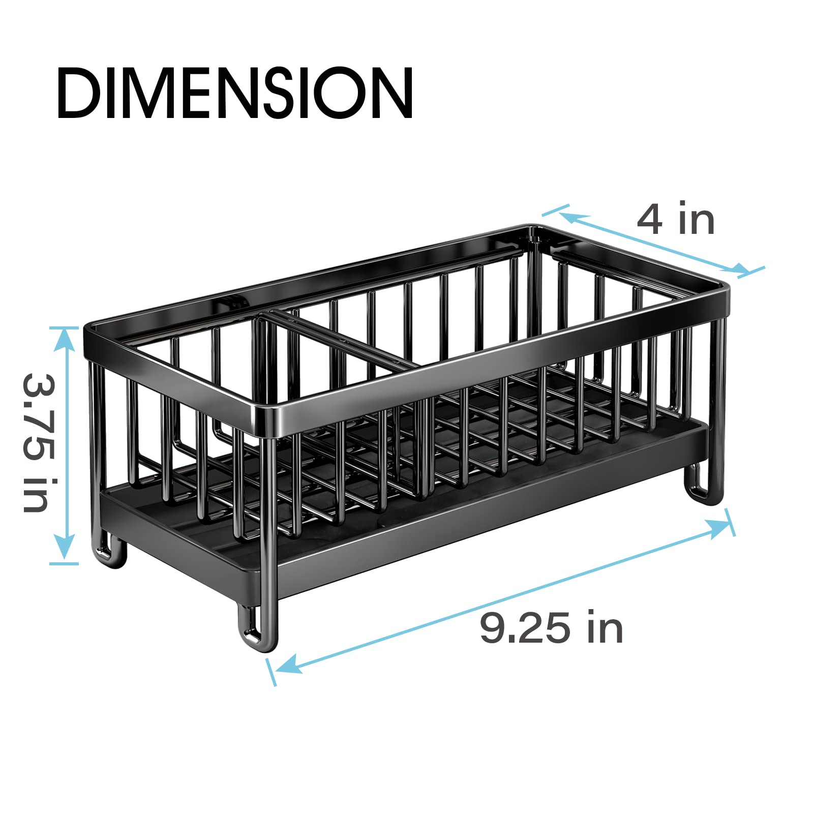 Carbon Steel Kitchen Storage Rack Multifunctional Sponge Dishwashing Liquid Storage Rack Sink Drain Rack Drain Basket Black with
Carbon Steel Kitchen Storage Rack Multifunctional Sponge Dishwashing Liquid Storage Rack Sink Drain Rack Drain Basket Black with