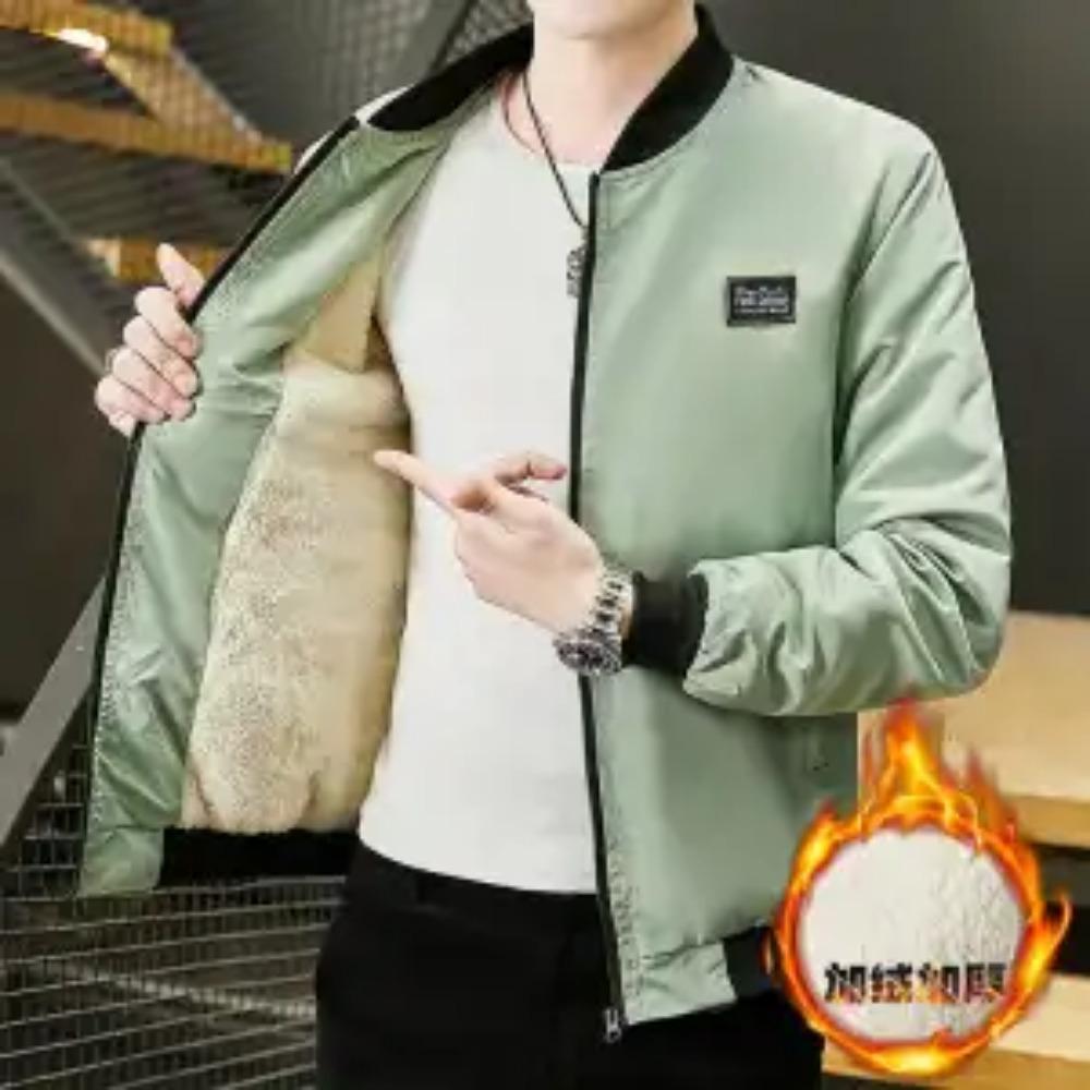 Новая весенне-осенняя мода однотонный короткий модный приталенный повседневный воротник-стойка карман мужское пальто бейсбольная одежда L зелёный
Новая весенне-осенняя мода однотонный короткий модный приталенный повседневный воротник-стойка карман мужское пальто бейсбольная одежда L зелёный