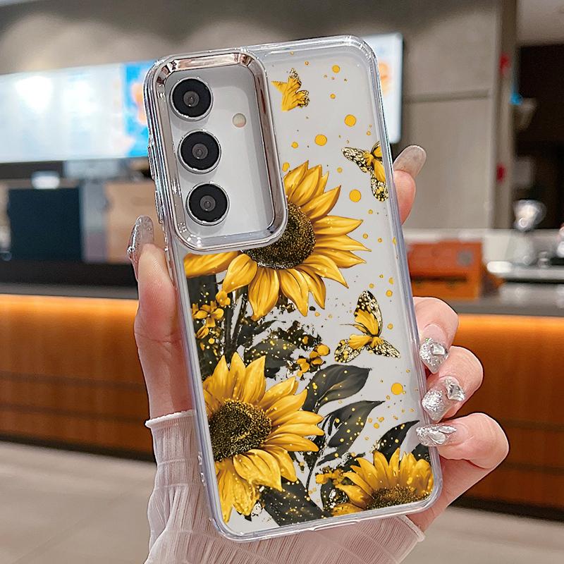 Sunflower Floral Pattern Case For Samsung S26 S25 Ultra S24 FE S23 Plus S22 S21 A15 A16 A17 A35 A36 A37 A54 A55 A56 A57 5G Plating Lens Soft Cover Samsung A34 5G
Sunflower Floral Pattern Case For Samsung S26 S25 Ultra S24 FE S23 Plus S22 S21 A15 A16 A17 A35 A36 A37 A54 A55 A56 A57 5G Plating Lens Soft Cover Samsung A34 5G