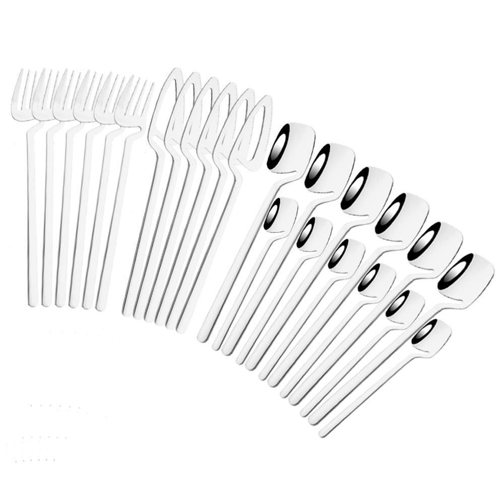 24 шт., набор столовых приборов из нержавеющей стали «Радуга», набор столовых приборов, столовая посуда, вечерние ножи, вилка, ложка, набор столовых приборов на 6 персон серебряный
24 шт., набор столовых приборов из нержавеющей стали «Радуга», набор столовых приборов, столовая посуда, вечерние ножи, вилка, ложка, набор столовых приборов на 6 персон серебряный