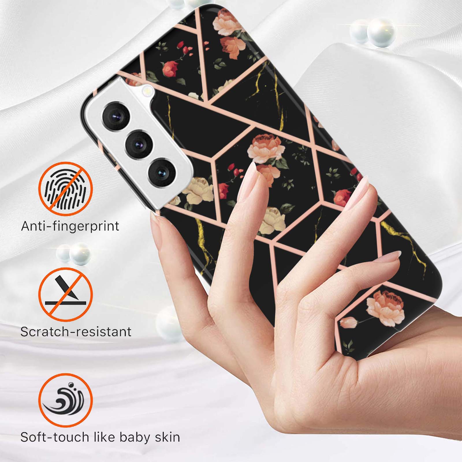 For Samsung Galaxy S23 Case with IMD Marble Flower Pattern TPU Mobile Back Cover Black Flowers
For Samsung Galaxy S23 Case with IMD Marble Flower Pattern TPU Mobile Back Cover Black Flowers