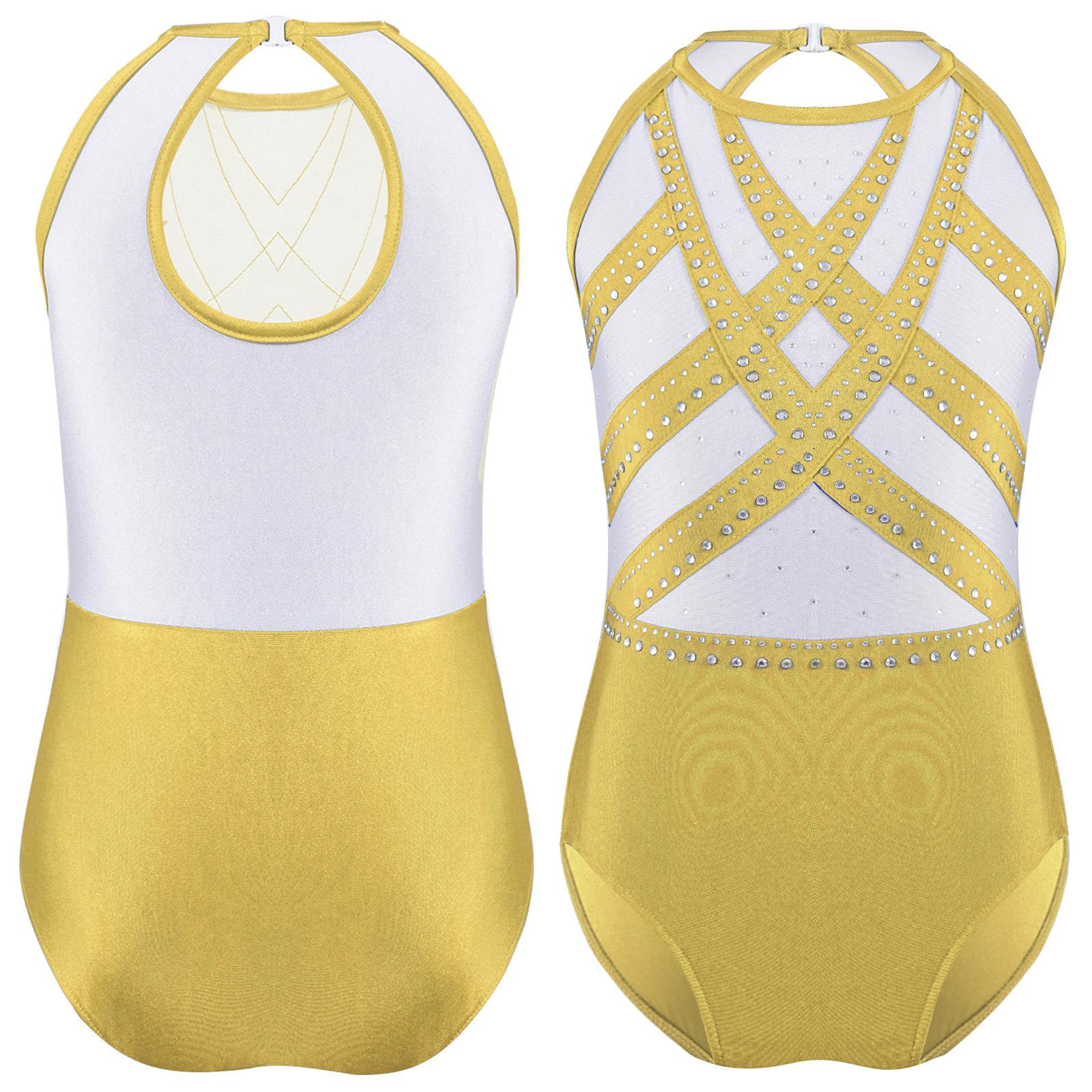 Children‘s Rhinestone Embellished Gymnastics Dancewear Sleeveless Keyhole Back Color Block Bodysuit for Figure Skating Stage Show 5-6 Years
Children‘s Rhinestone Embellished Gymnastics Dancewear Sleeveless Keyhole Back Color Block Bodysuit for Figure Skating Stage Show 5-6 Years