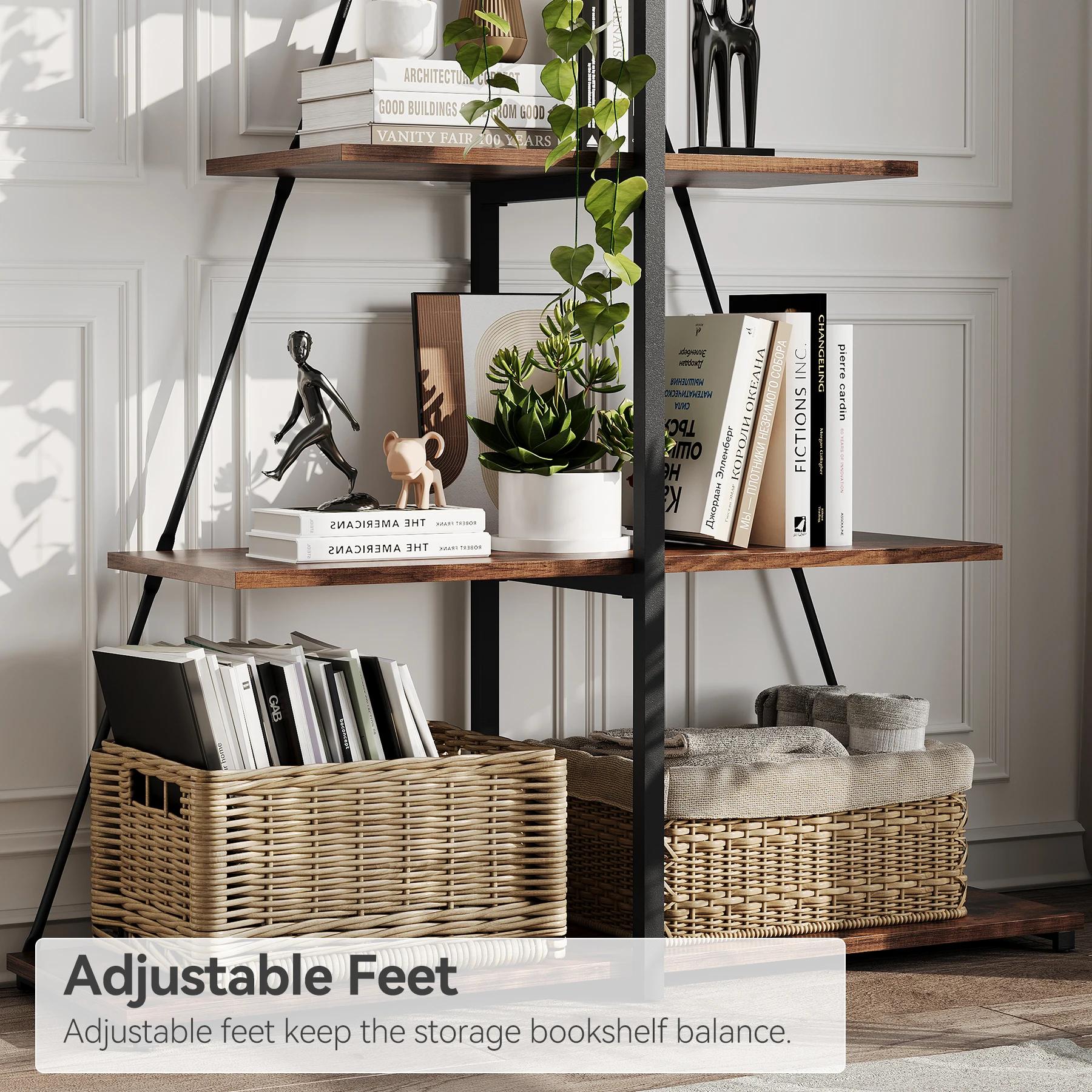 Книжный шкаф, 4-уровневая лестничная книжная полка, А-образная полка-дисплей с лестницей, органайзер для хранения с лестничной полкой для гостиной, домашнего офиса коричневый
Книжный шкаф, 4-уровневая лестничная книжная полка, А-образная полка-дисплей с лестницей, органайзер для хранения с лестничной полкой для гостиной, домашнего офиса коричневый