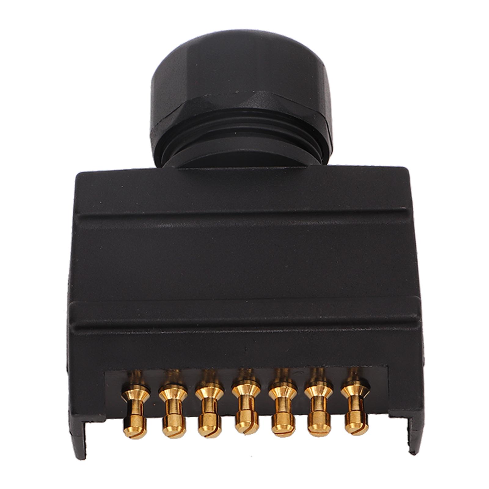 12V 7Pin Flat Male Trailer Connector Adapter Copper for Cars Trucks RVs Caravans
12V 7Pin Flat Male Trailer Connector Adapter Copper for Cars Trucks RVs Caravans