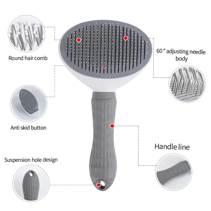 Pet Dog Hair Brush Cat Comb Self Clean Shedding Brush Stainless Steel Comb for Long Hair Dogs Hair Remover Pets Dogs Accessories
Pet Dog Hair Brush Cat Comb Self Clean Shedding Brush Stainless Steel Comb for Long Hair Dogs Hair Remover Pets Dogs Accessories