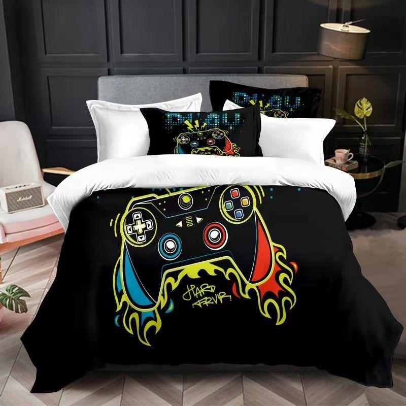 3D Home Textiles Bedding Gamer Gamepad Quilt Cover Sheet Three-Piece Set 1.35 * 2 two-piece set
3D Home Textiles Bedding Gamer Gamepad Quilt Cover Sheet Three-Piece Set 1.35 * 2 two-piece set
