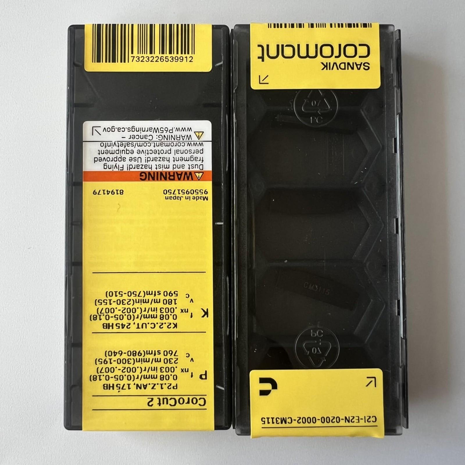 SANDVIK / C2I-E2N-0200-0002-CM 3115 / Original Swedish hard alloy blade 5 Pcs
SANDVIK / C2I-E2N-0200-0002-CM 3115 / Original Swedish hard alloy blade 5 Pcs