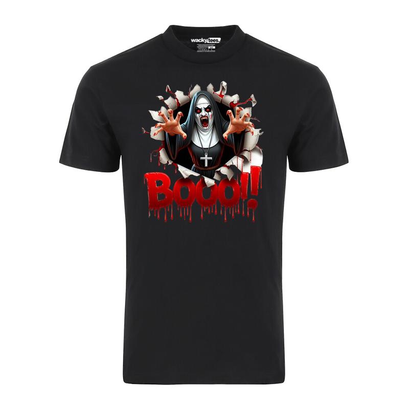 Halloween Horror Booo The Nun 1 Distressed Graphic Tee Shirt 5XL різнокольоровий
Halloween Horror Booo The Nun 1 Distressed Graphic Tee Shirt 5XL різнокольоровий