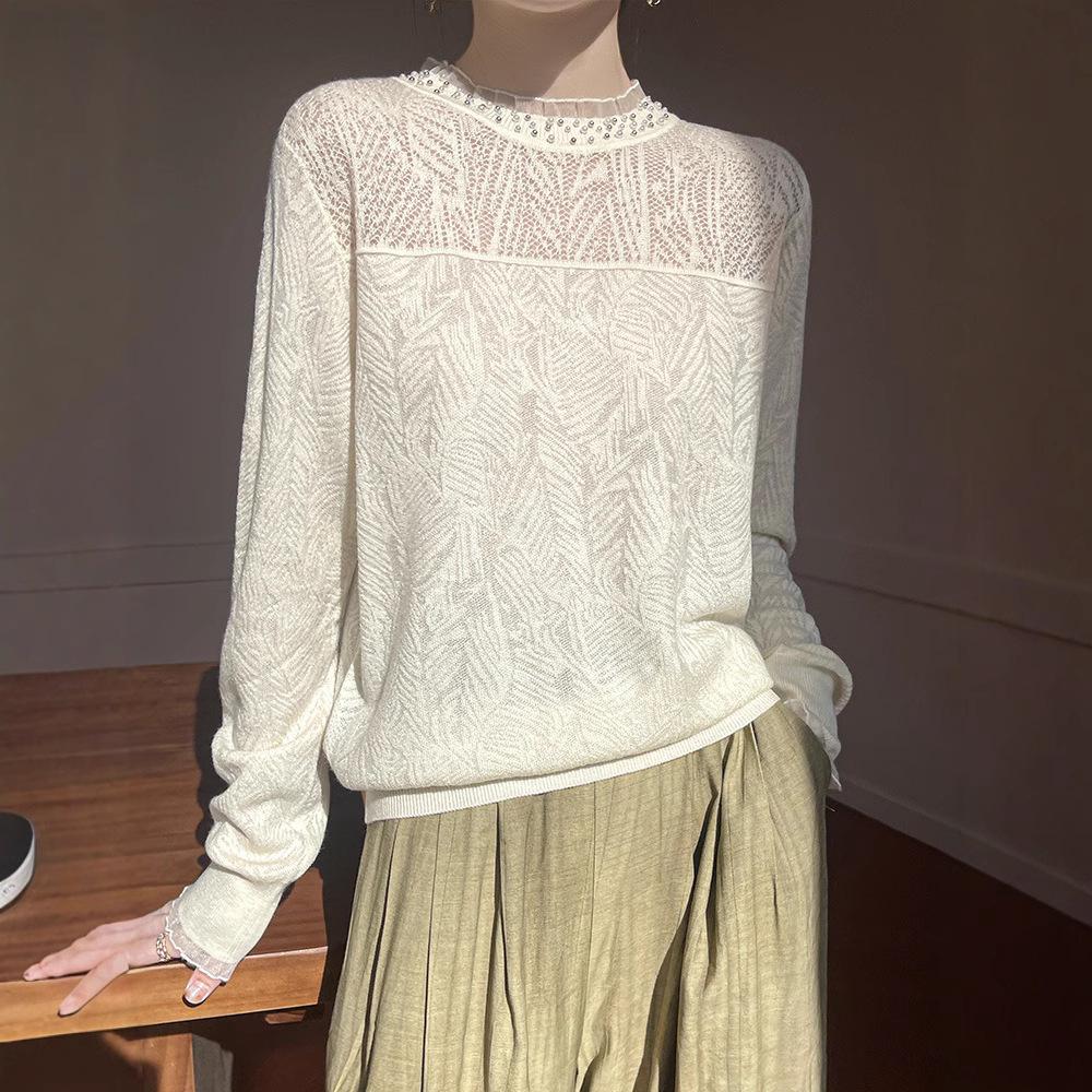 Women s Long Sleeve High Neck Semi-Openwork Knit Pullover M (suitable for 45-55kg) розовый
Women s Long Sleeve High Neck Semi-Openwork Knit Pullover M (suitable for 45-55kg) розовый