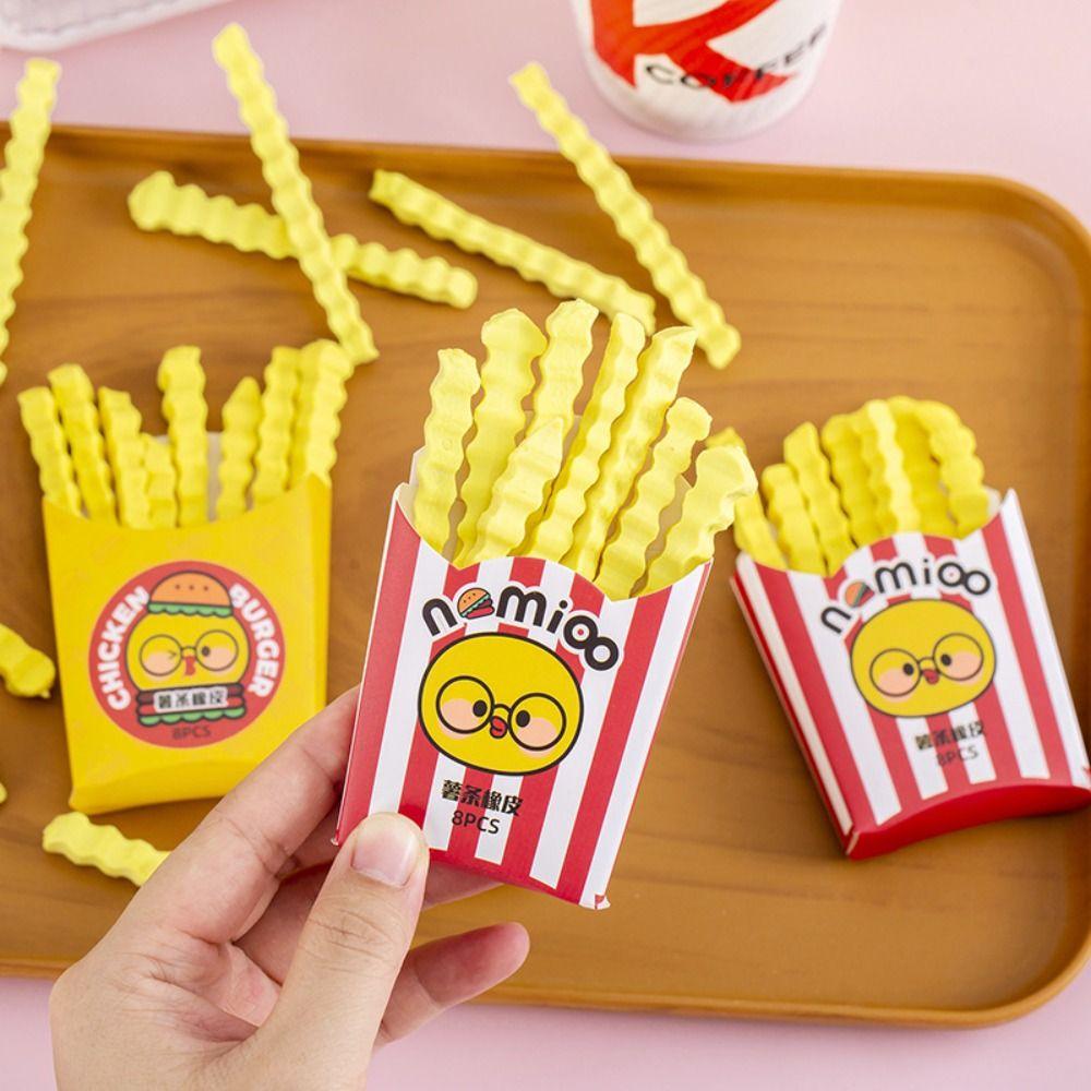 Funny Cute Student Eraser Creative Pencil Wiping Eraser Traceless French Fries Eraser Gifts Random 1Box
Funny Cute Student Eraser Creative Pencil Wiping Eraser Traceless French Fries Eraser Gifts Random 1Box