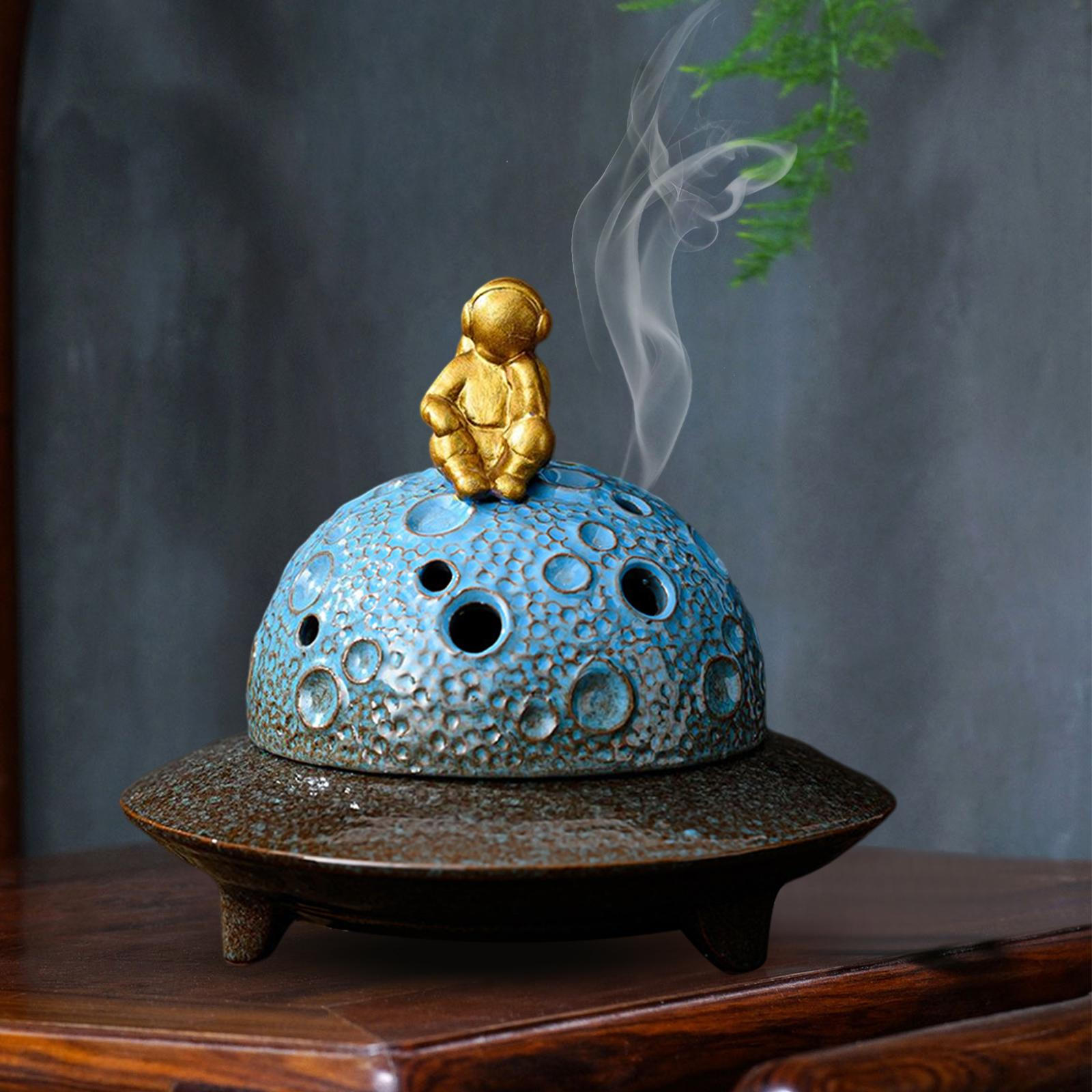 Astronaut Incense Burner Outer Space Decoration UFO with Lid Holder for
Astronaut Incense Burner Outer Space Decoration UFO with Lid Holder for