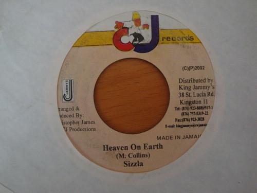 7inch Record SIZZLA - Heaven On Earth NONE CJ Records 2002 Jamaica Reggae, Ska & Dub Used
7inch Record SIZZLA - Heaven On Earth NONE CJ Records 2002 Jamaica Reggae, Ska & Dub Used