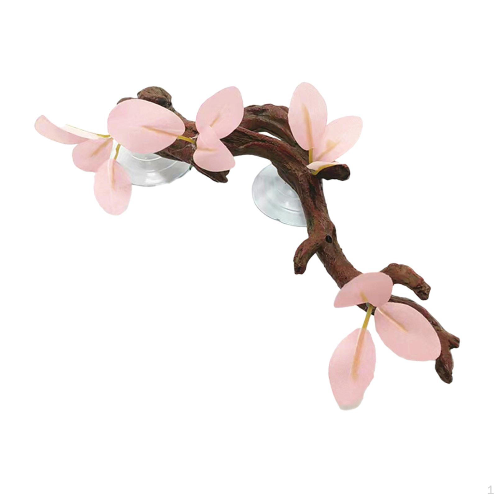 Climb Tree Branch Decor Gecko Plant Ornament with Suction Cup Decorative Geckos Snake Background pink leaves
Climb Tree Branch Decor Gecko Plant Ornament with Suction Cup Decorative Geckos Snake Background pink leaves