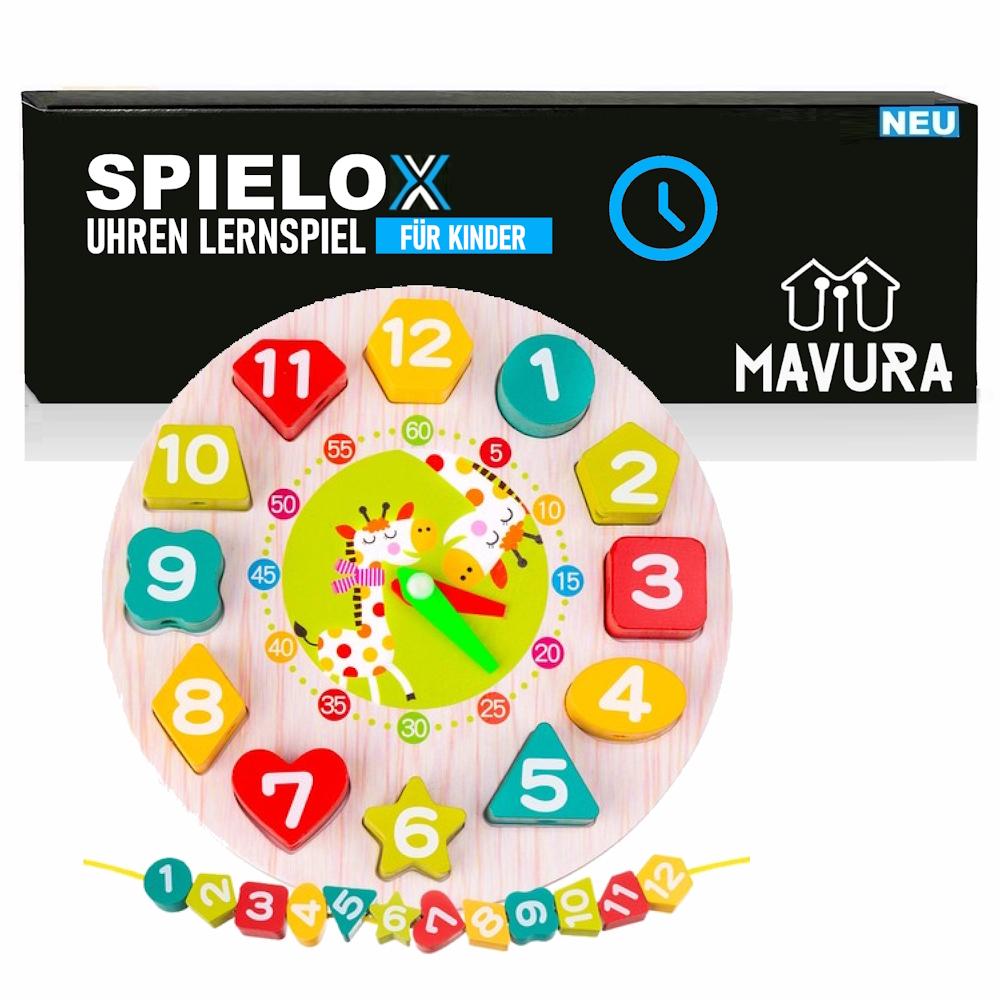 SPIELCLOX Навчальний годинник Дитяча музична скринька Дерев яний Аналоговий Вчимо час Дитячий годинник від 3 років
SPIELCLOX Навчальний годинник Дитяча музична скринька Дерев яний Аналоговий Вчимо час Дитячий годинник від 3 років