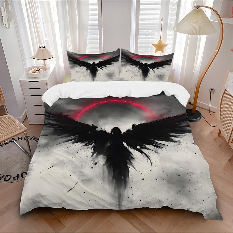 3pc Winged Eclipsed Cover Set - 1 Quilt Cover + 2 Pillowcases, All Seasons Bedroom Setting, Perfect for Home096 135x200cm
3pc Winged Eclipsed Cover Set - 1 Quilt Cover + 2 Pillowcases, All Seasons Bedroom Setting, Perfect for Home096 135x200cm