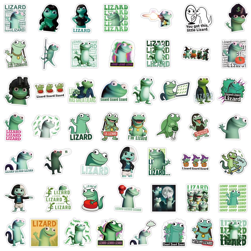 50pcs Cartoon Lizard Meme Stickers for Journal, Stationery, Water Bottle, and Computer - Waterproof and Decorative.
50pcs Cartoon Lizard Meme Stickers for Journal, Stationery, Water Bottle, and Computer - Waterproof and Decorative.