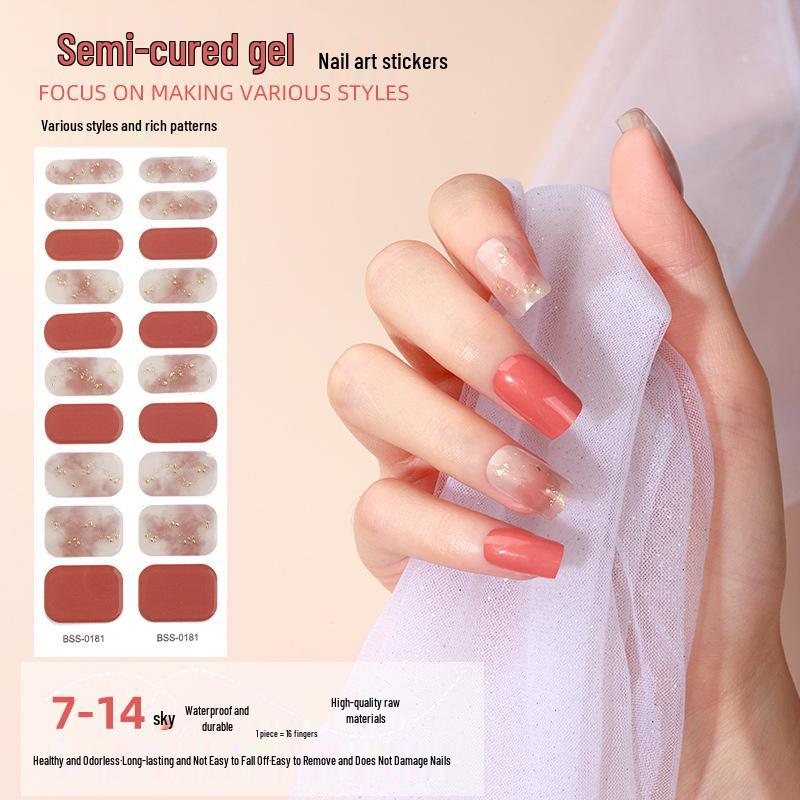 Influencer Gel Nail Stickers: UV Semi-Cured Light Therapy for European and American Styles with Beautiful Lighted Designs
Influencer Gel Nail Stickers: UV Semi-Cured Light Therapy for European and American Styles with Beautiful Lighted Designs