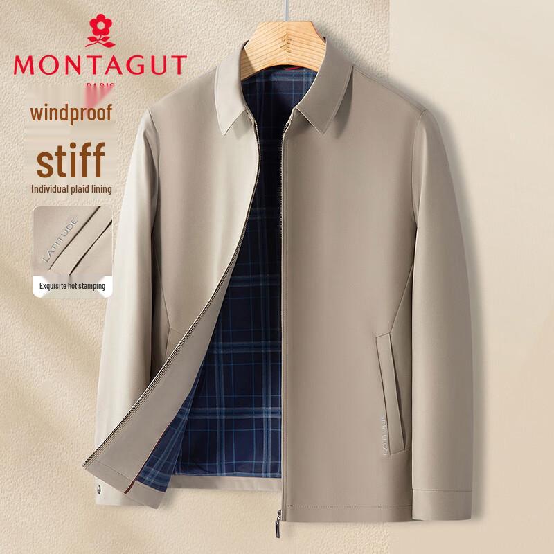 MONTAGUT Men s Windproof Business Jacket with Plaid Lining XL
MONTAGUT Men s Windproof Business Jacket with Plaid Lining XL