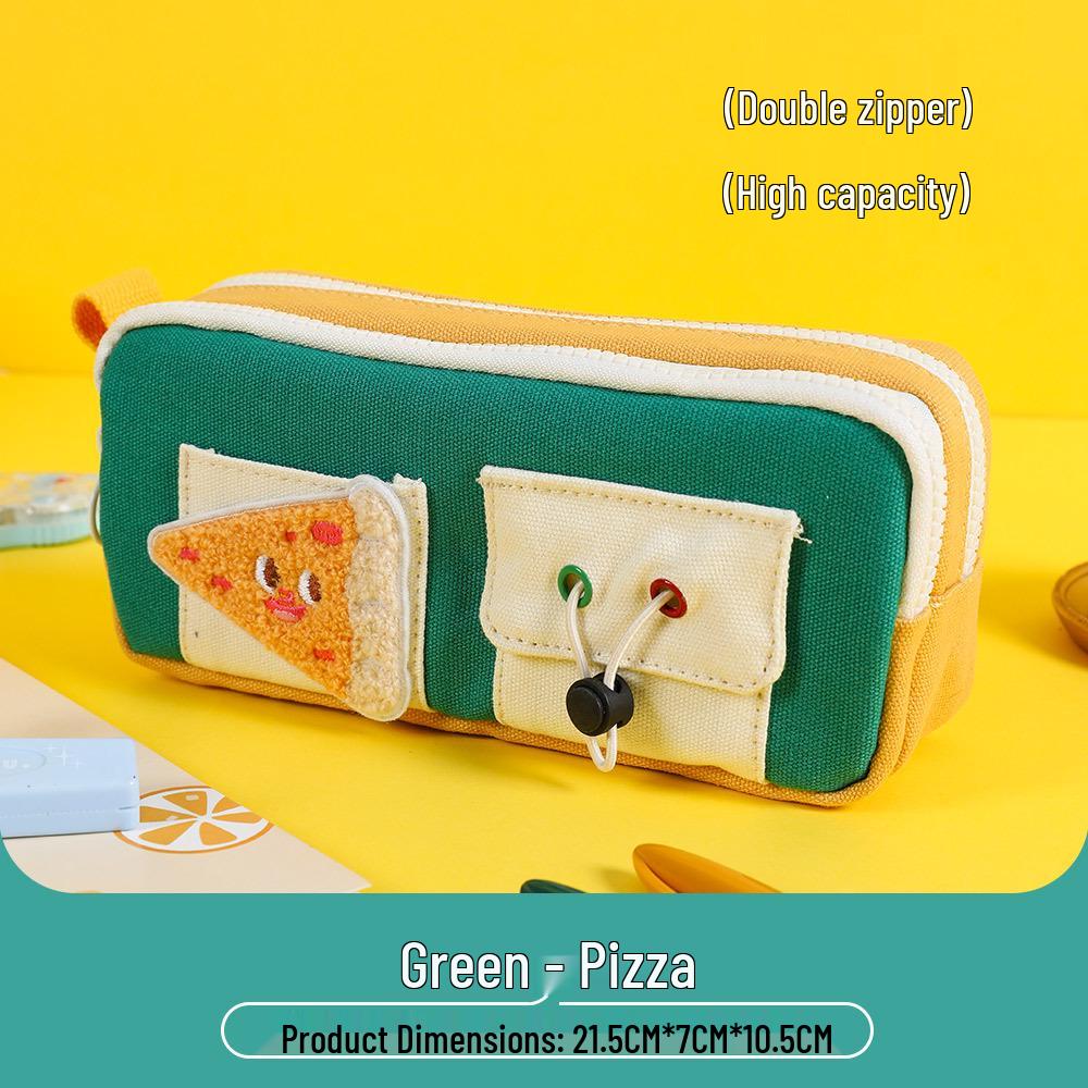 TOME Adorable Cartoon Pizza Sandwich Double Zipper Pencil Case - Large Capacity for Girls and Students
TOME Adorable Cartoon Pizza Sandwich Double Zipper Pencil Case - Large Capacity for Girls and Students