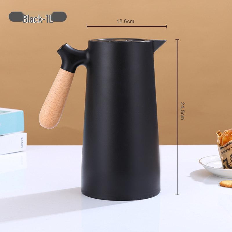 Large Capacity Glass Liner Thermos Flask for Hot Water and Coffee 1L чёрный
Large Capacity Glass Liner Thermos Flask for Hot Water and Coffee 1L чёрный