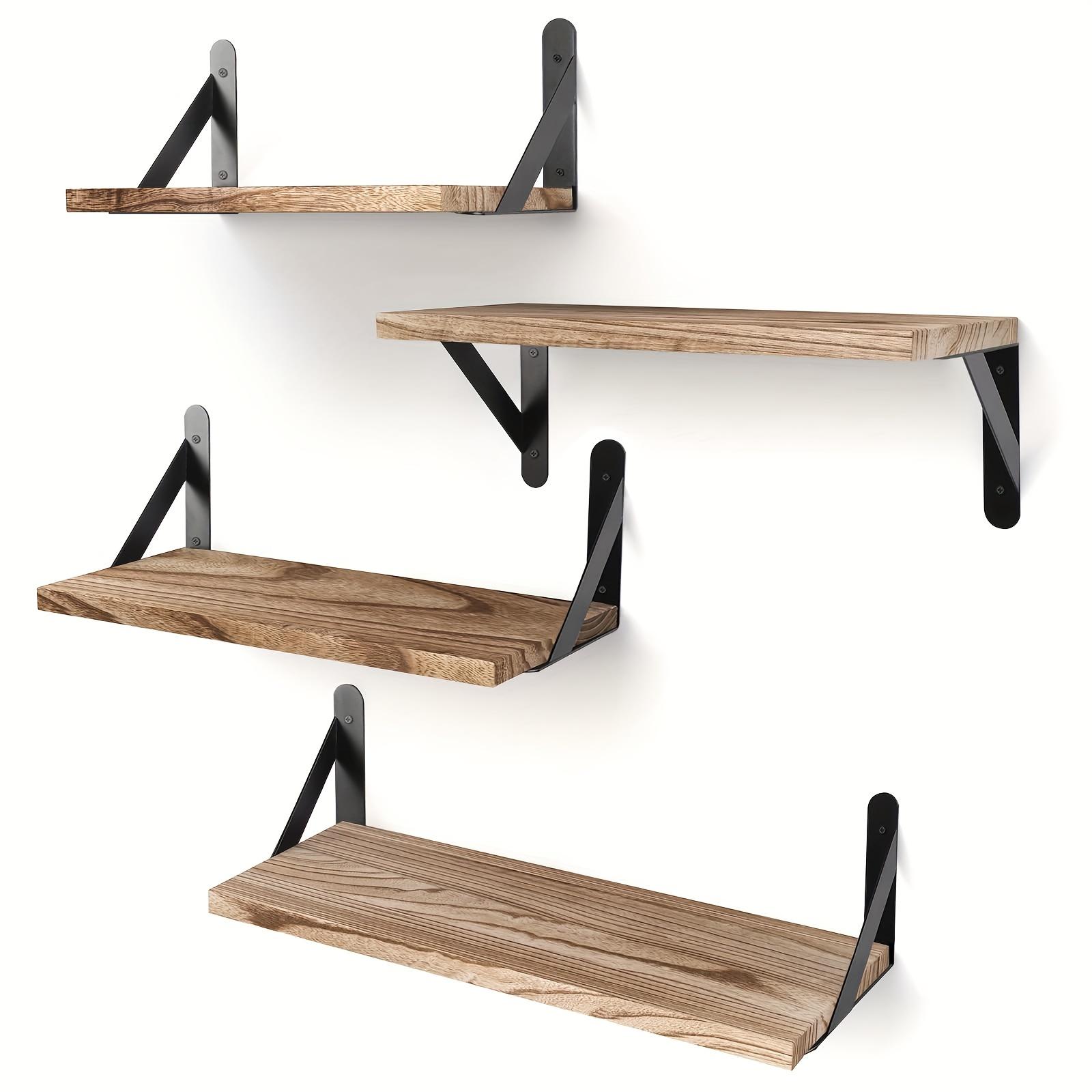 4 Pcs Carbonized Black Floating Shelves, Rustic Wood Shelves, Wall Mounted Shelf for Bathroom Decor, Bedroom, Living Room, Plants, kitchen,bathroom
4 Pcs Carbonized Black Floating Shelves, Rustic Wood Shelves, Wall Mounted Shelf for Bathroom Decor, Bedroom, Living Room, Plants, kitchen,bathroom