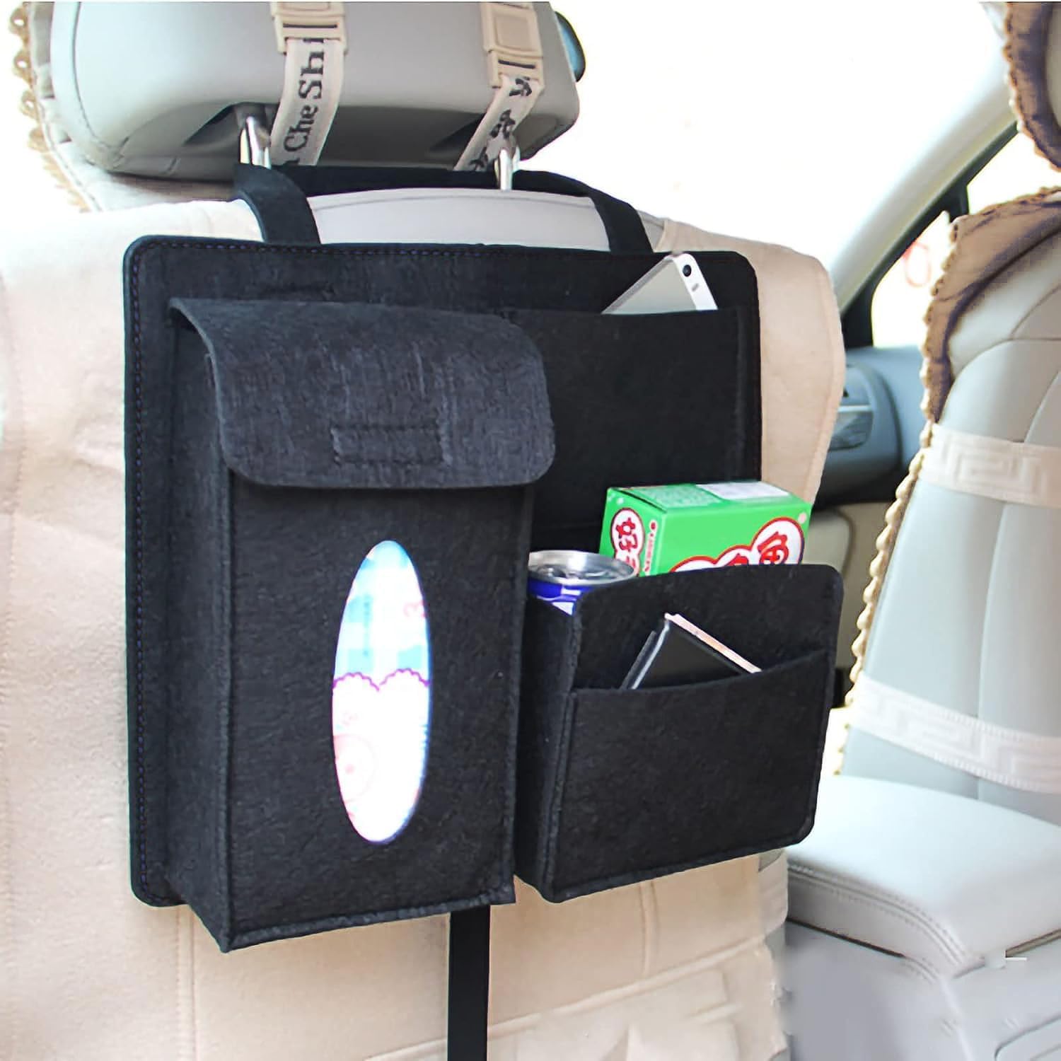 Samcos Car Tissue Car Storage Large Storage Tissue Car Seat Back Accessory Convenient Storage Back Seat Box, Case, Capacity, Box, Cover, Pocket,
Samcos Car Tissue Car Storage Large Storage Tissue Car Seat Back Accessory Convenient Storage Back Seat Box, Case, Capacity, Box, Cover, Pocket,