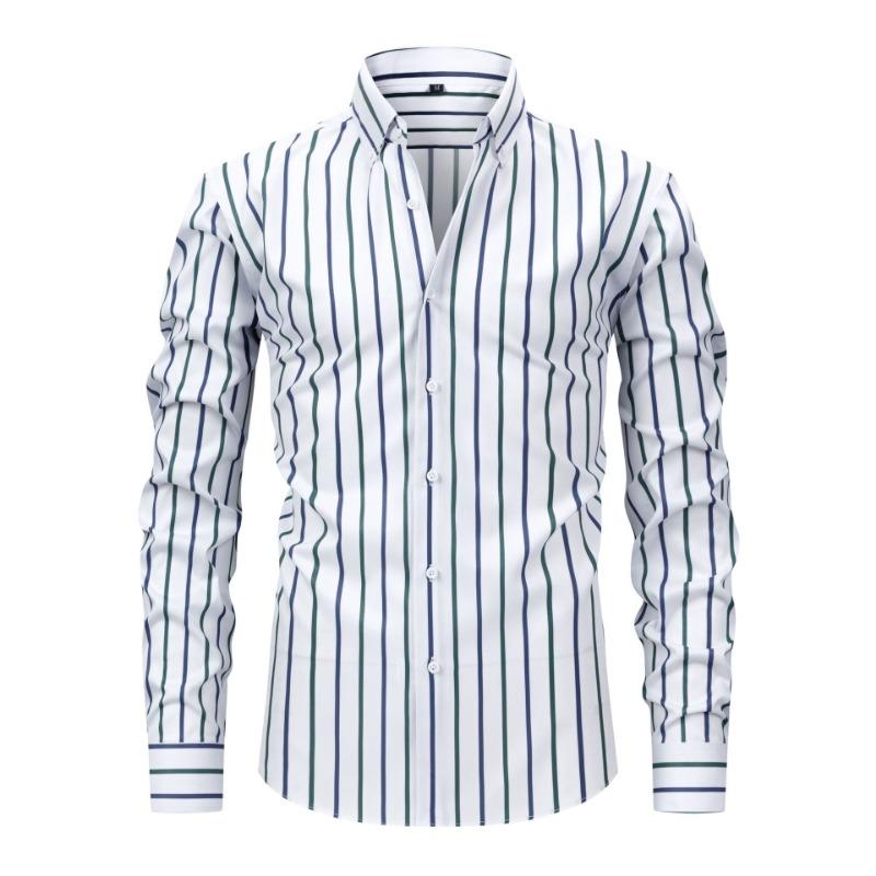 Fashionable Printed Striped Long-sleeved Lapel Men s Shirt Casual Loose Button Splicing Cardigan XXXL
Fashionable Printed Striped Long-sleeved Lapel Men s Shirt Casual Loose Button Splicing Cardigan XXXL