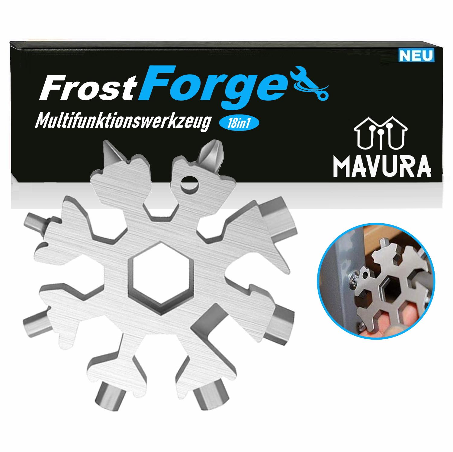 Багатофункціональний інструмент FrostForge Multitool Snowflake з нержавіючої сталі 18-1
Багатофункціональний інструмент FrostForge Multitool Snowflake з нержавіючої сталі 18-1